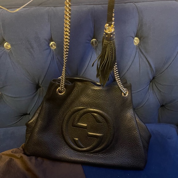 Gucci Soho Medium Black Shoulder Bag / Tote - SOLD OUTSIDE POSH !!! - Picture 5 of 5